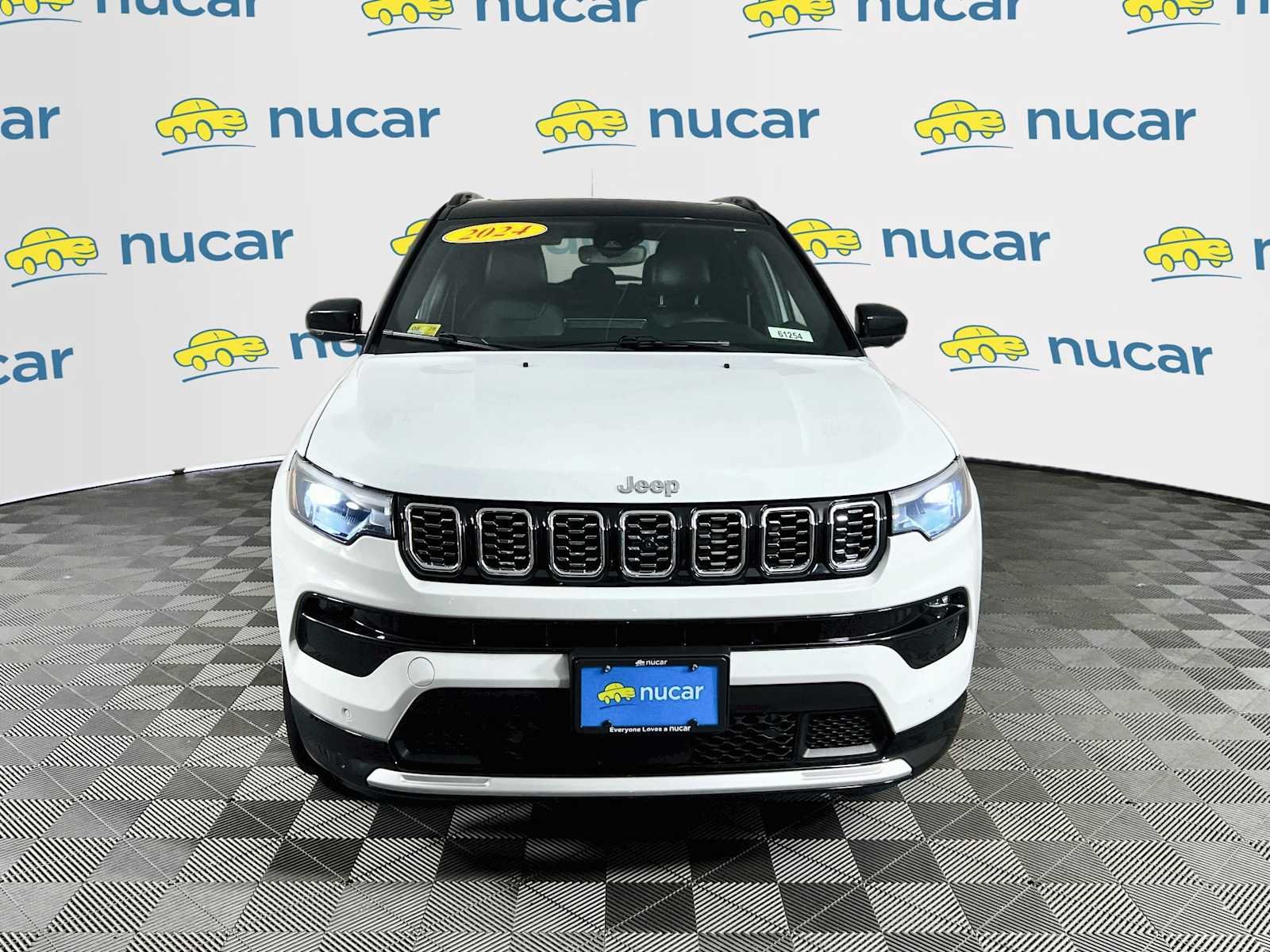 Used 2024 Bright White Clearcoat Jeep Limited image 2