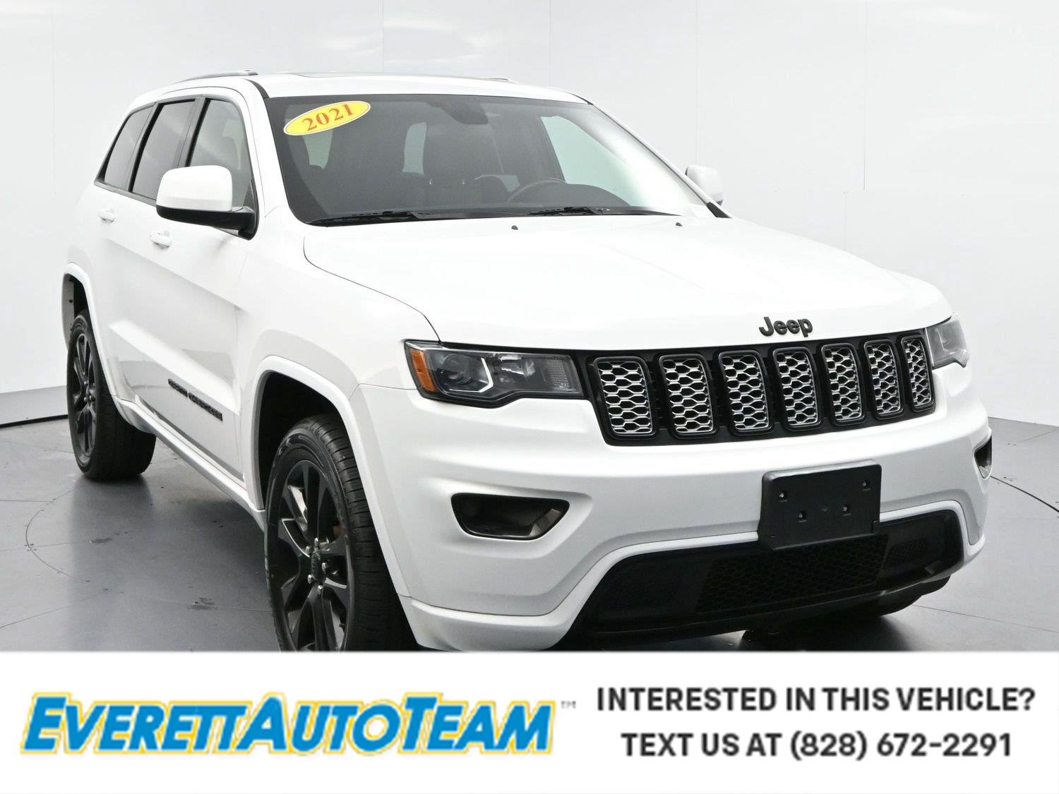 Used 2021 Bright White Clearcoat Jeep Laredo X image 1