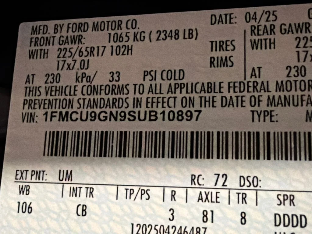 Used 2025 AGATE BLACK METALLIC Ford Active image 41
