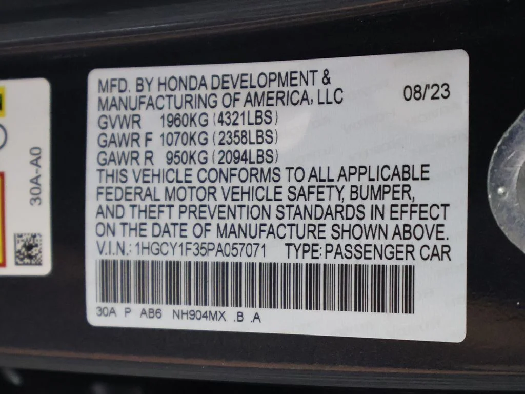 Used 2023 Gray Metallic Honda EX image 50