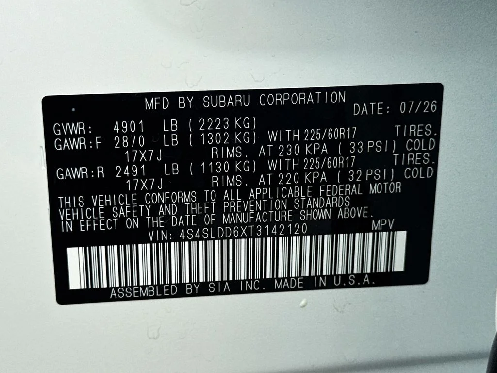 New 2026 White Subaru Premium image 42