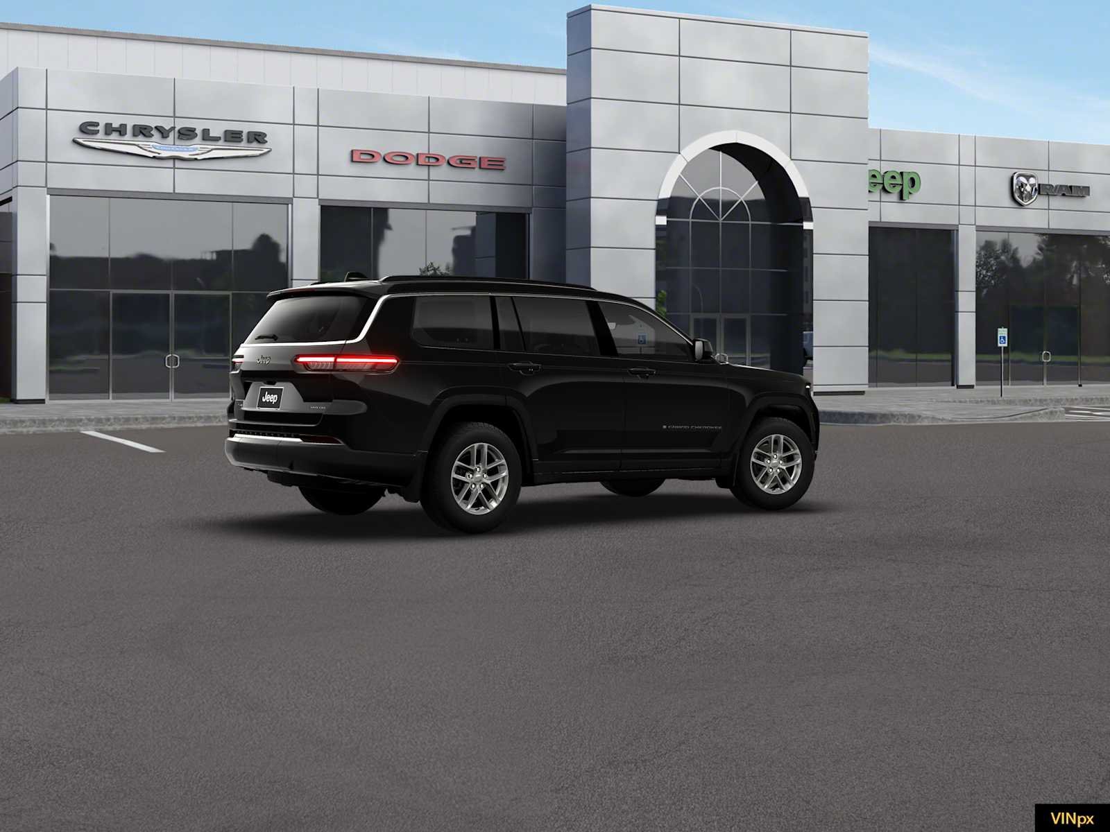 New 2026 Diamond Black Crystal Pearlcoat Jeep Laredo X image 8