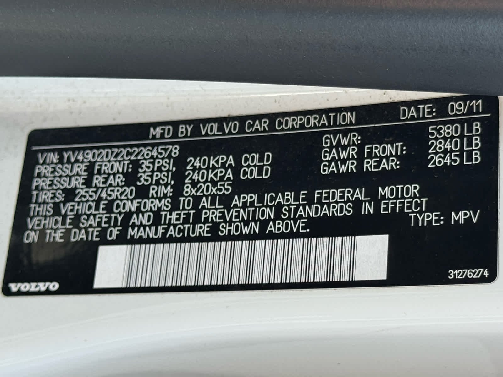 Used 2012 Ice White Volvo 3.0L Premier Plus image 15