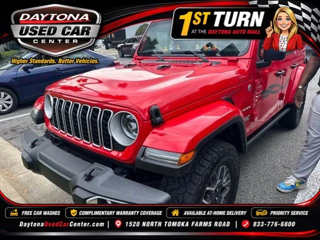 Used 2024 Red Jeep Sahara image 1