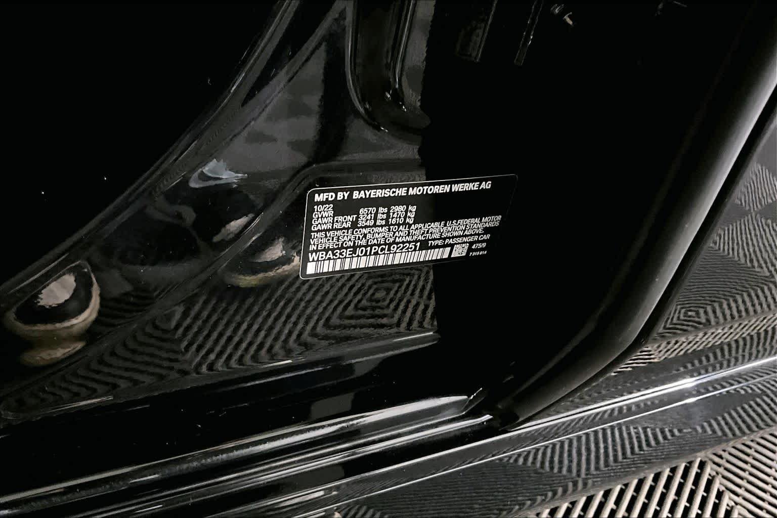 Used 2023 Black Sapphire Metallic BMW 760i xDrive image 32