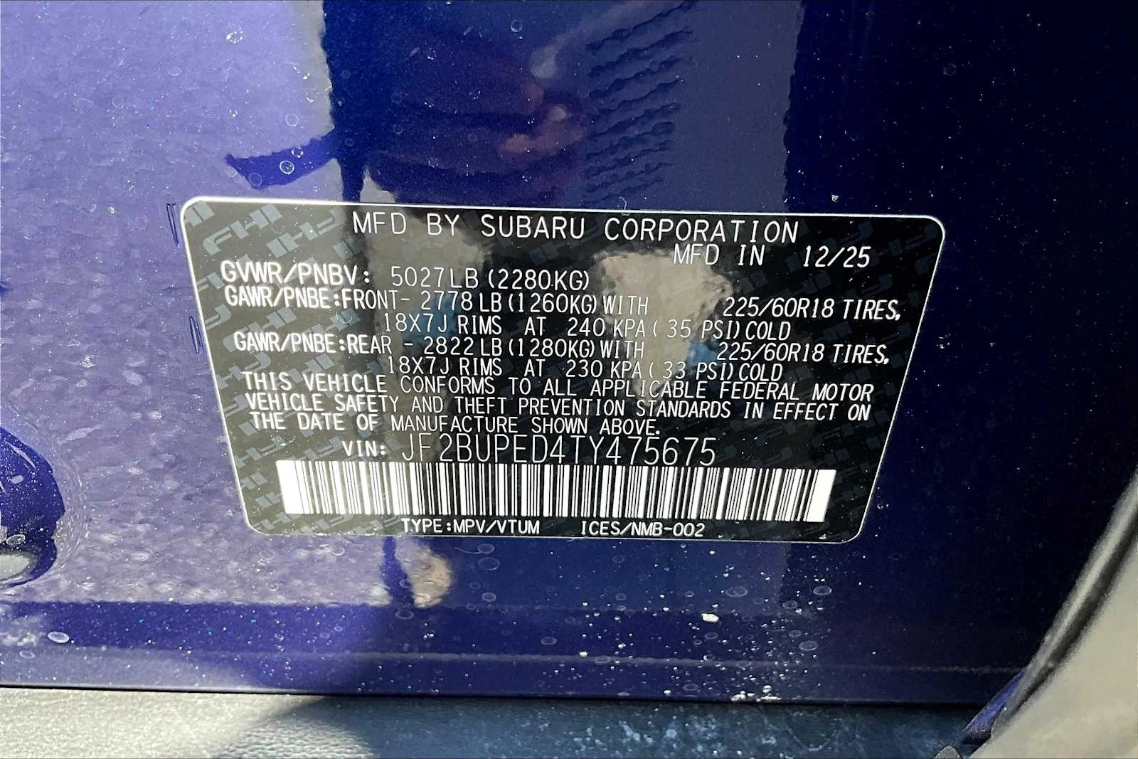 New 2026 Sapphire Blue Pearl Subaru Touring image 19
