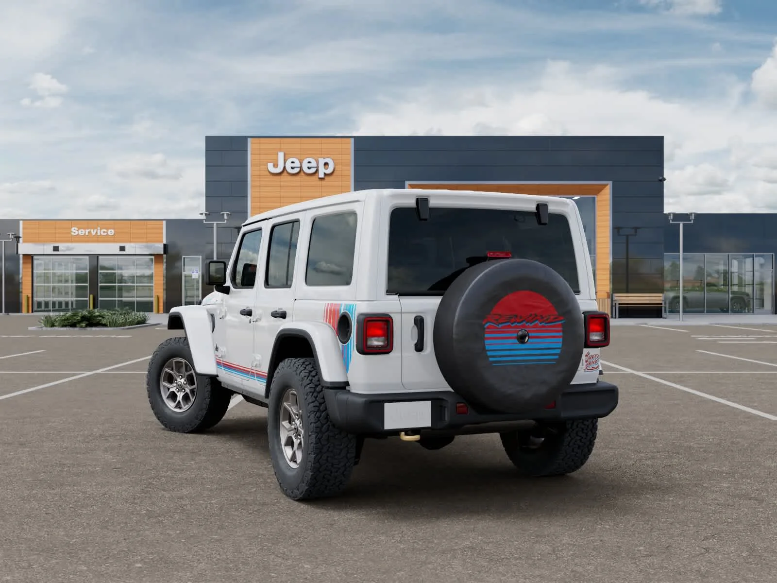 New 2026 Bright White Clearcoat Jeep Rewind image 3