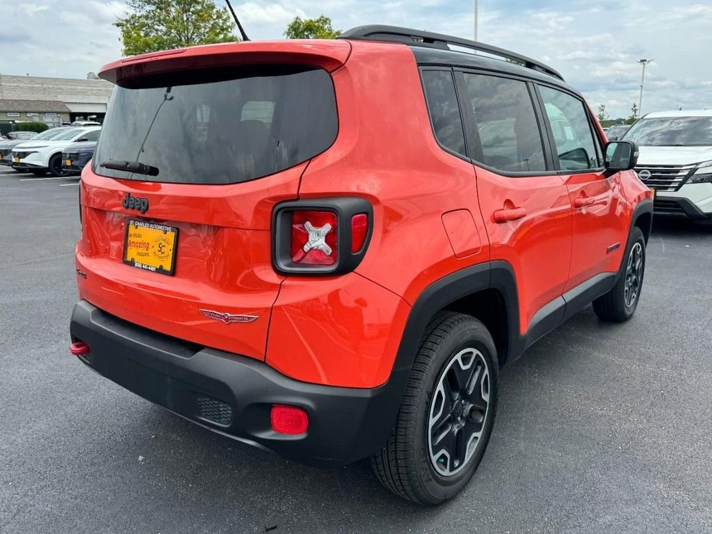 Used 2016 Orange Jeep Trailhawk image 3