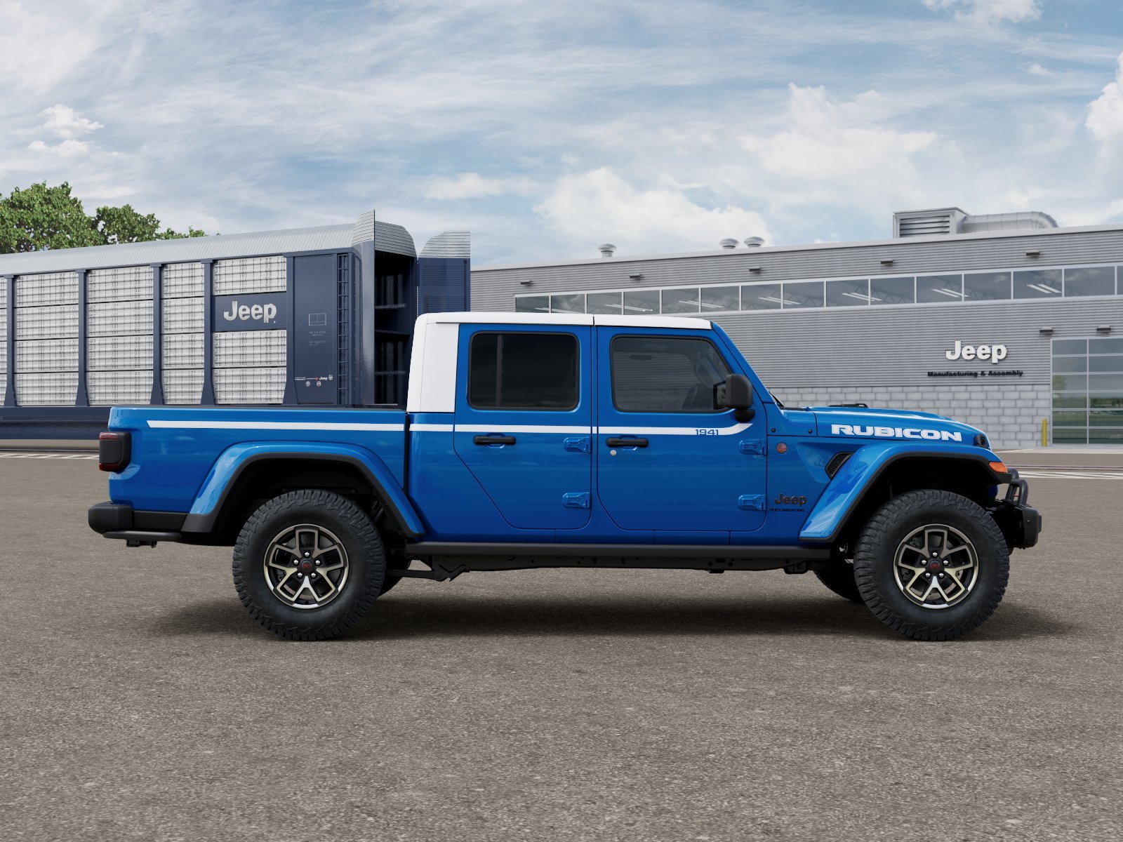 New 2026 Hydro Blue Pearl-Coat Exterior Paint Jeep Rubicon image 12