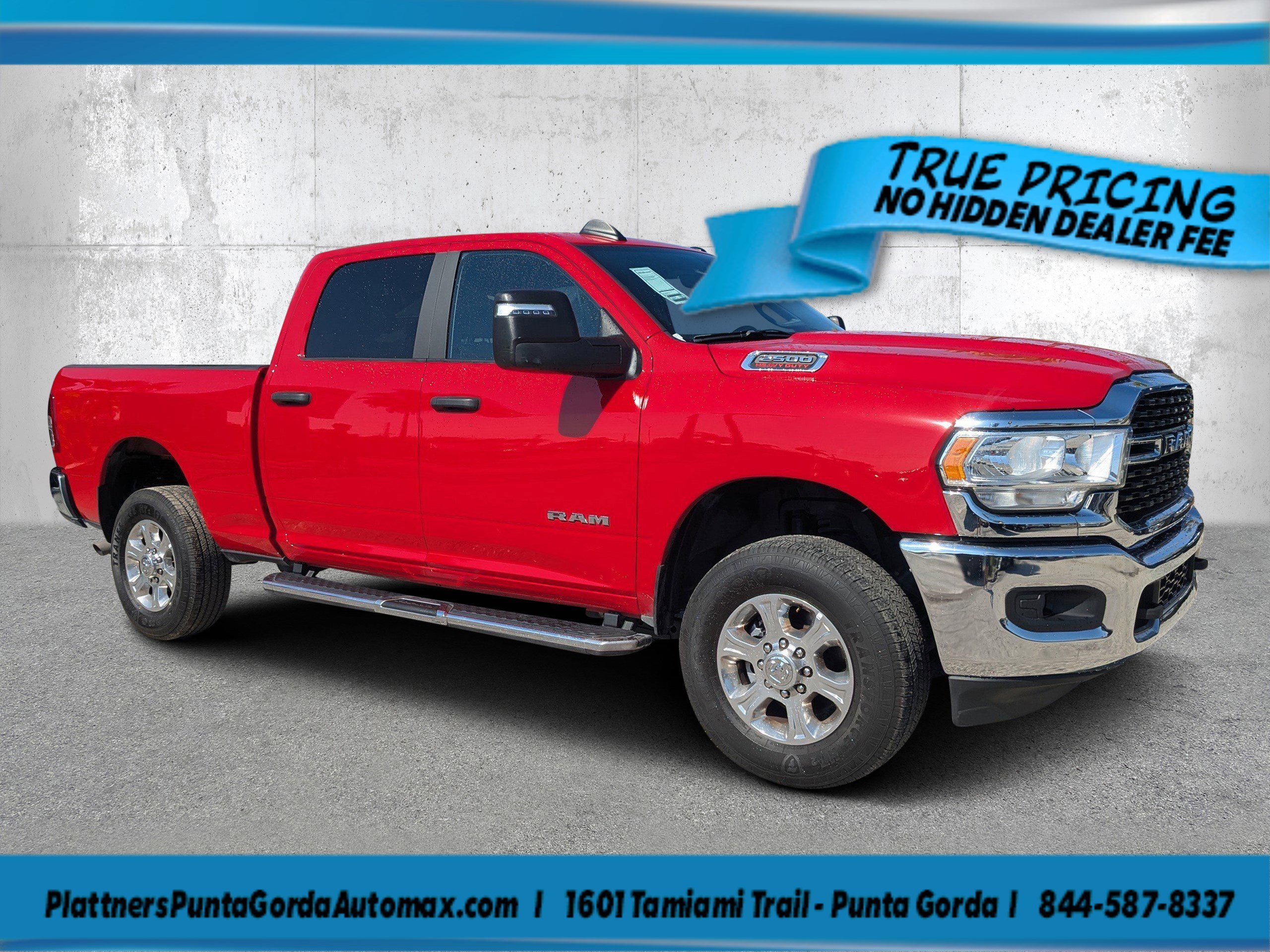 Used 2024 Flame Red Clearcoat Ram Big Horn image 1