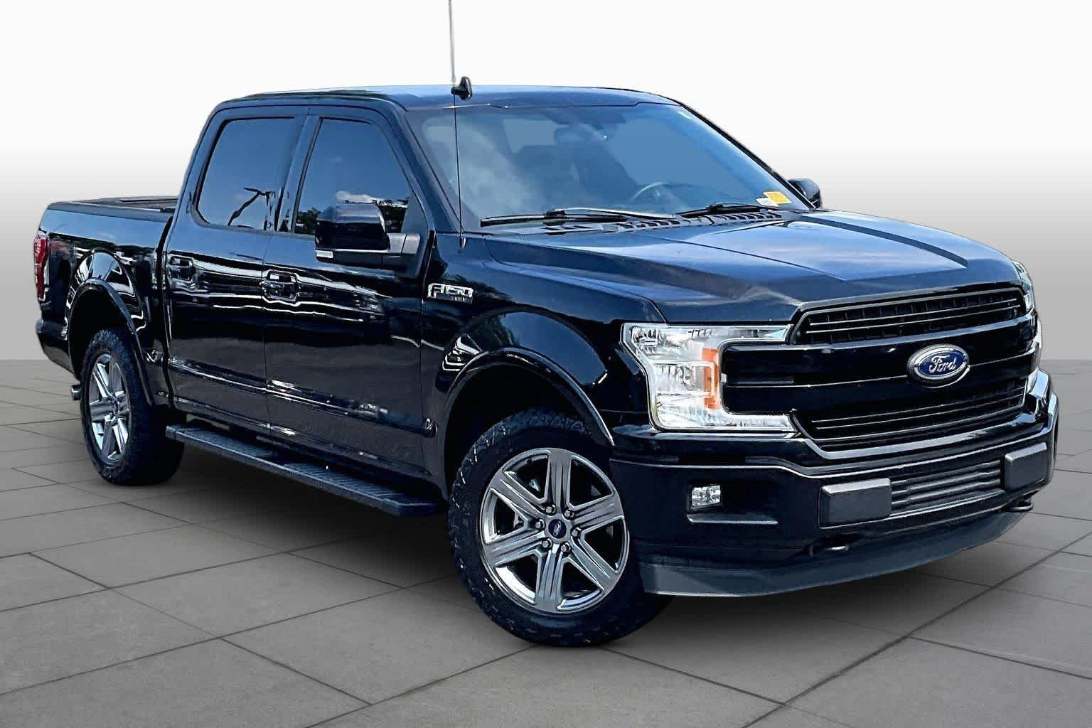 Used 2018 Shadow Black Ford LARIAT image 3