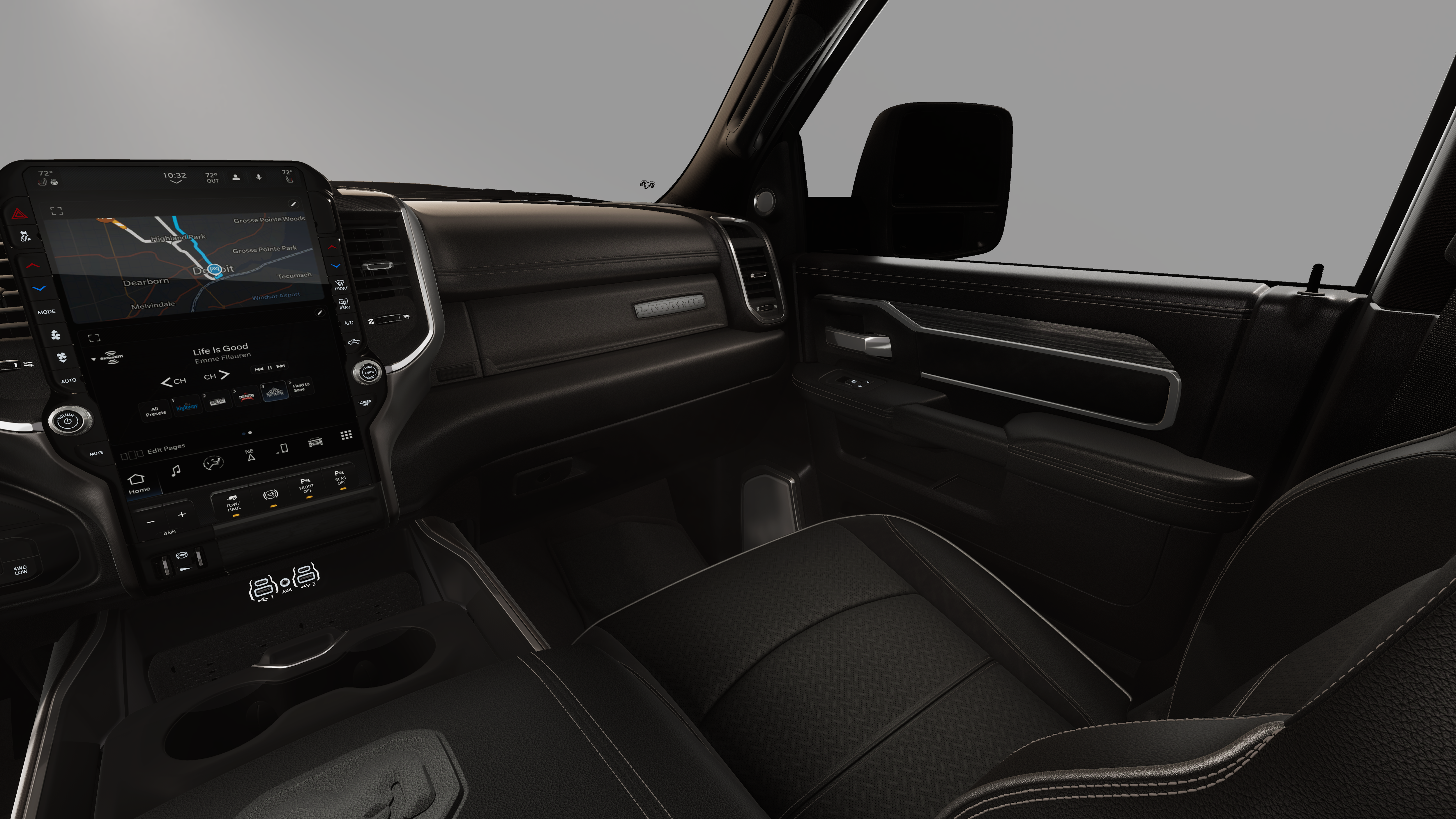 New 2026 Diamond Black Crystal Pearl-Coat Exterior Paint RAM LARAMIE image 19