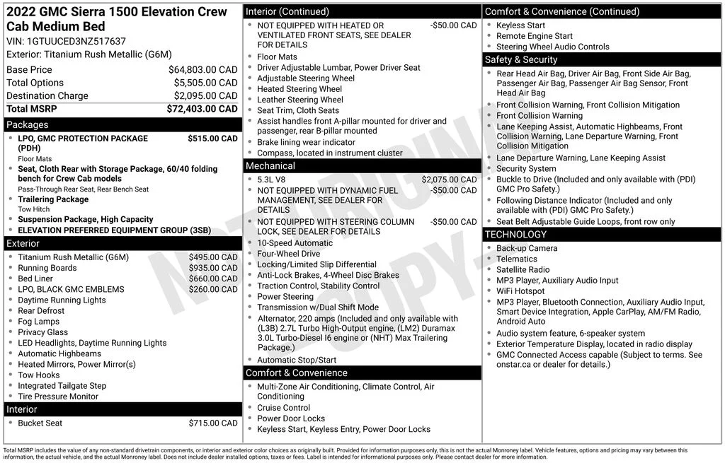 Used 2022  GMC Elevation image 5