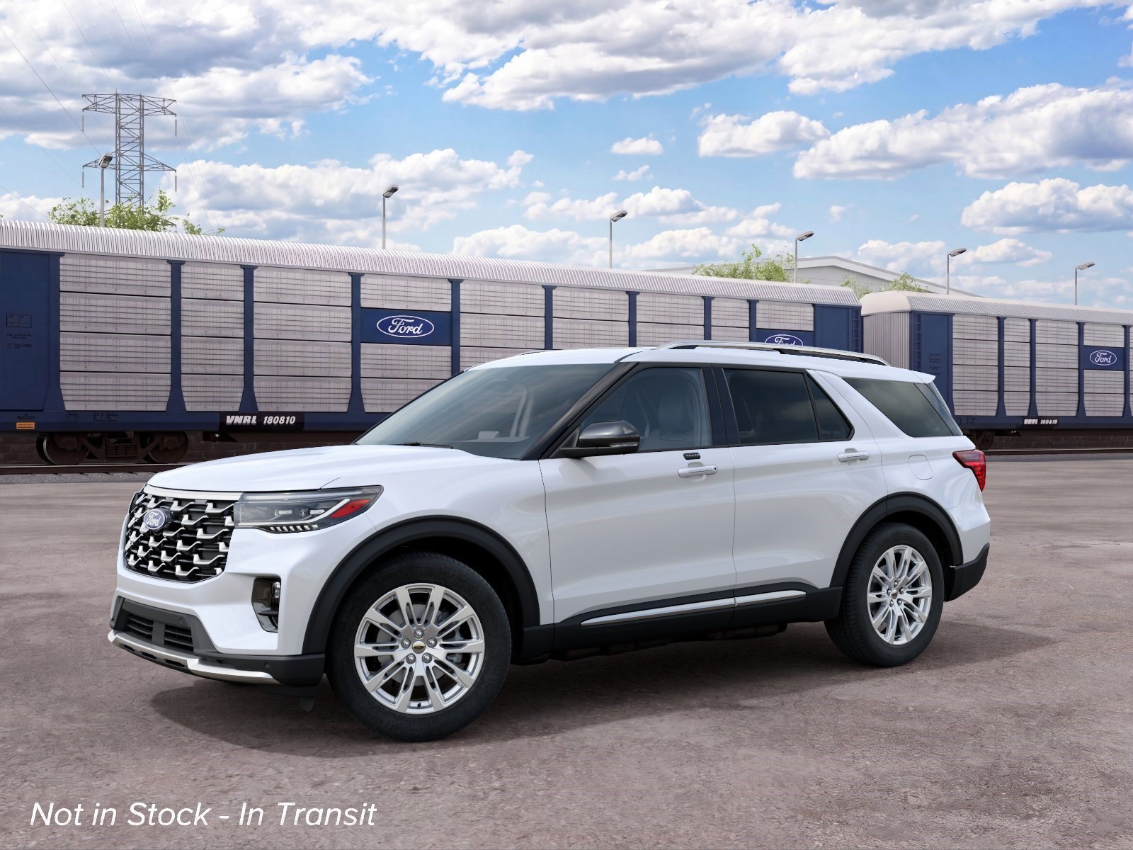 New 2027 Star White Metallic Tri-Coat Ford Platinum image 1