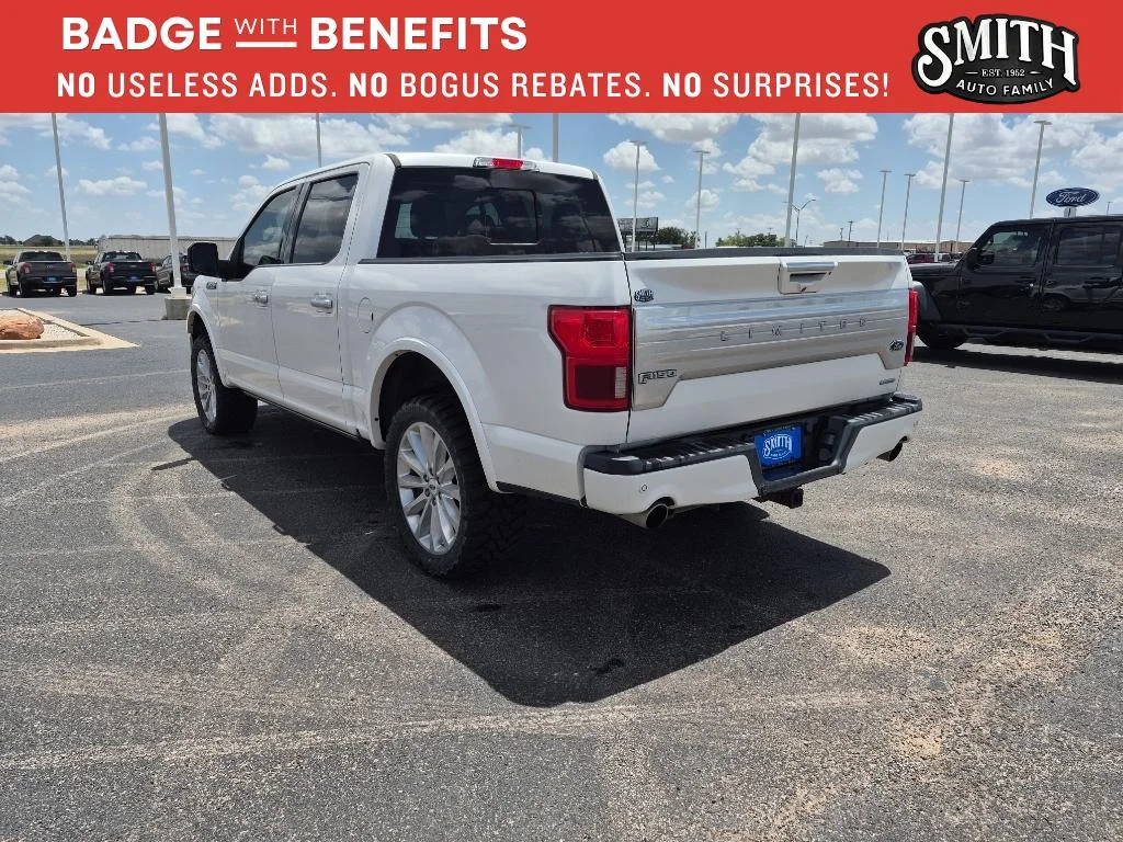 Certified Used 2019 White Platinum Tri-Coat Metallic Ford Limited image 6