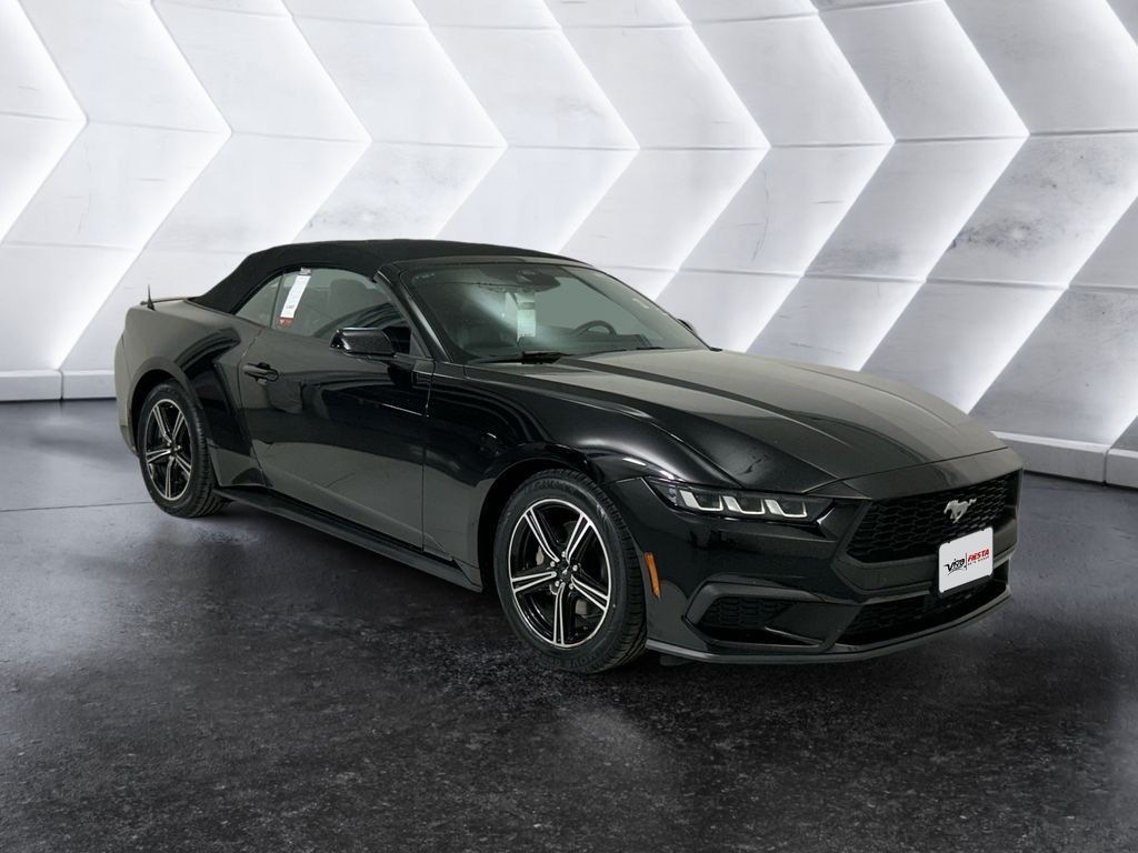 Black 2024 Ford Mustang EcoBoost Premium Convertible RWD Convertible Rear-Wheel Drive