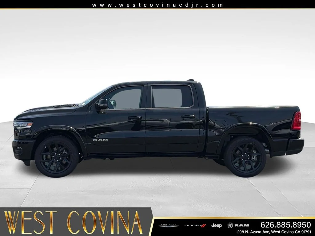 New 2026 Diamond Black Crystal Pearl-Coat Exterior Paint RAM Laramie image 2