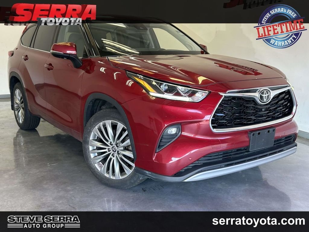 Used 2021 Red Toyota Platinum image 1