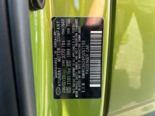 Used 2023 Green Apple Hyundai SEL image 11