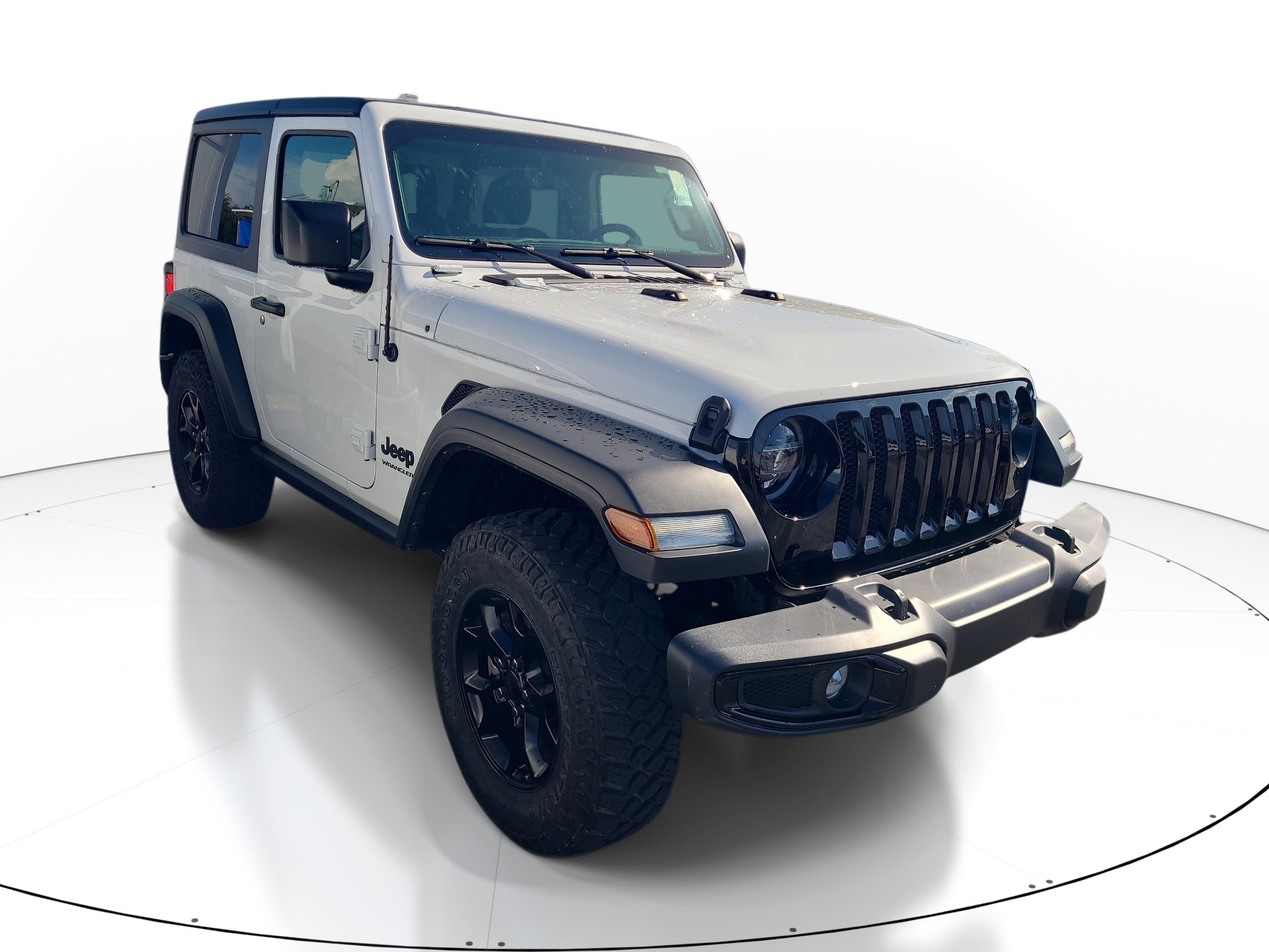 Used 2021 Bright White Clearcoat Jeep Willys image 1