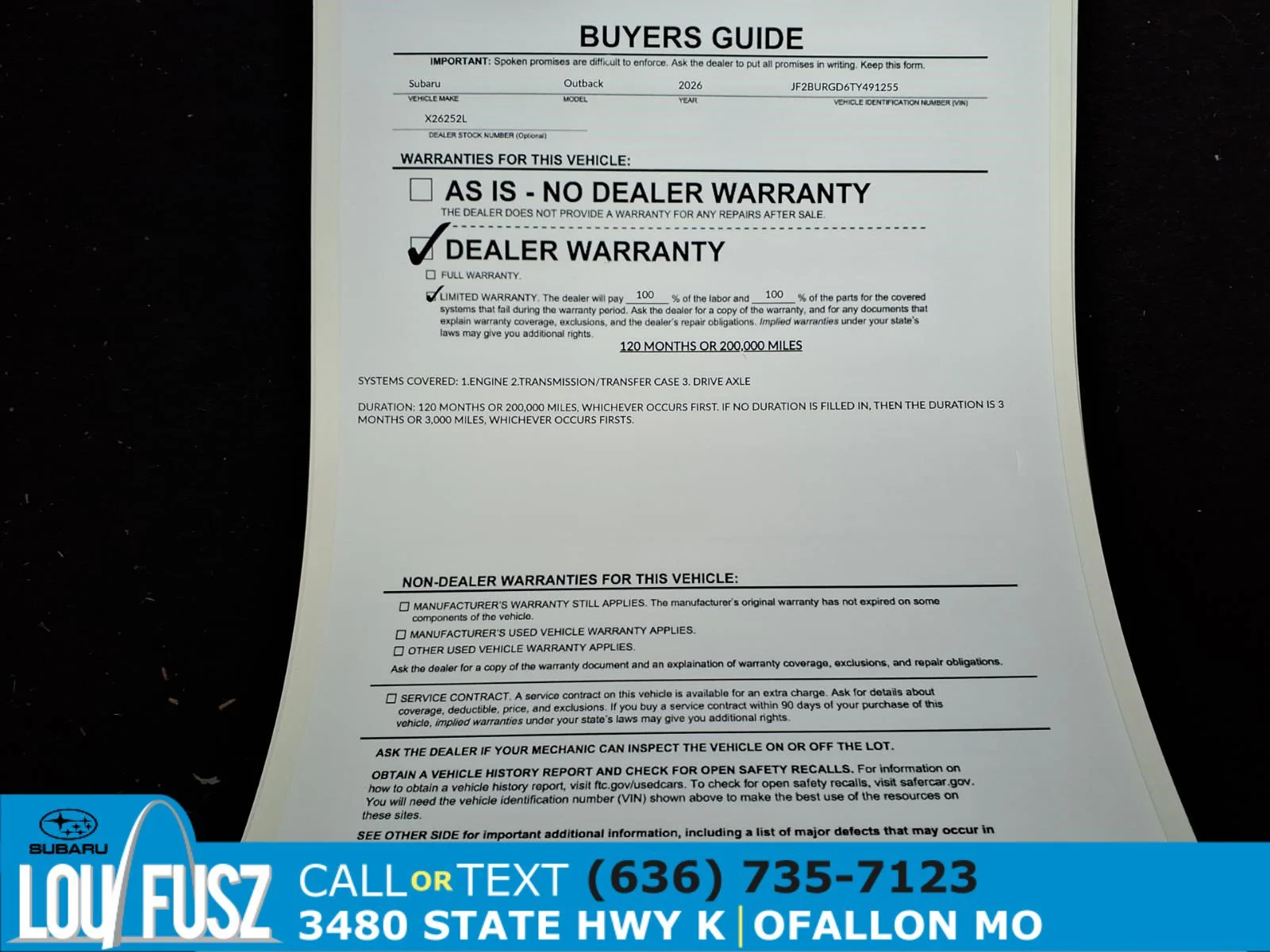 Used 2026 Magnetite Gray Metallic Subaru Limited XT image 35