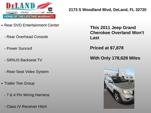 Used 2011 Silver Jeep Overland image 2