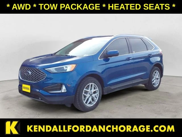 Used 2023 Blue Metallic Ford SEL image 1