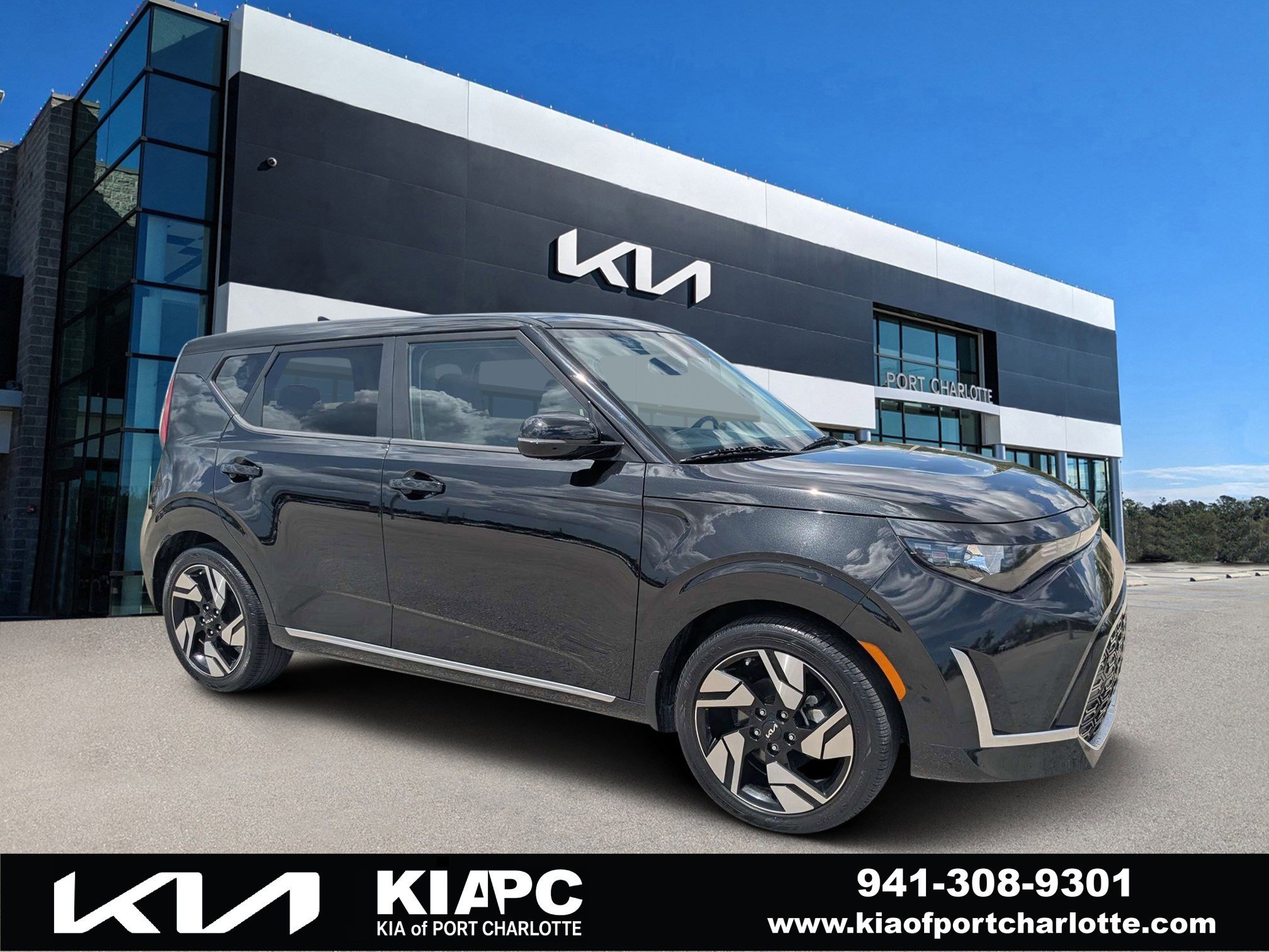 Certified Used 2023 Fusion Black Kia GT-Line image 1