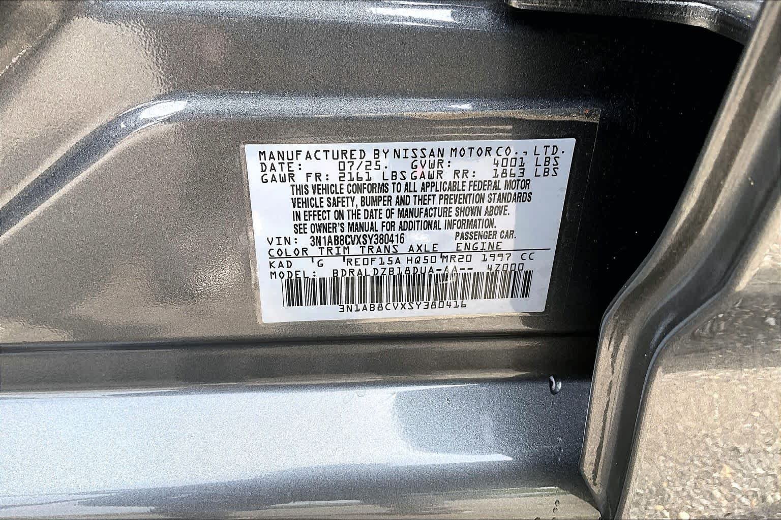 Used 2025 Gun Metallic Nissan SV image 34