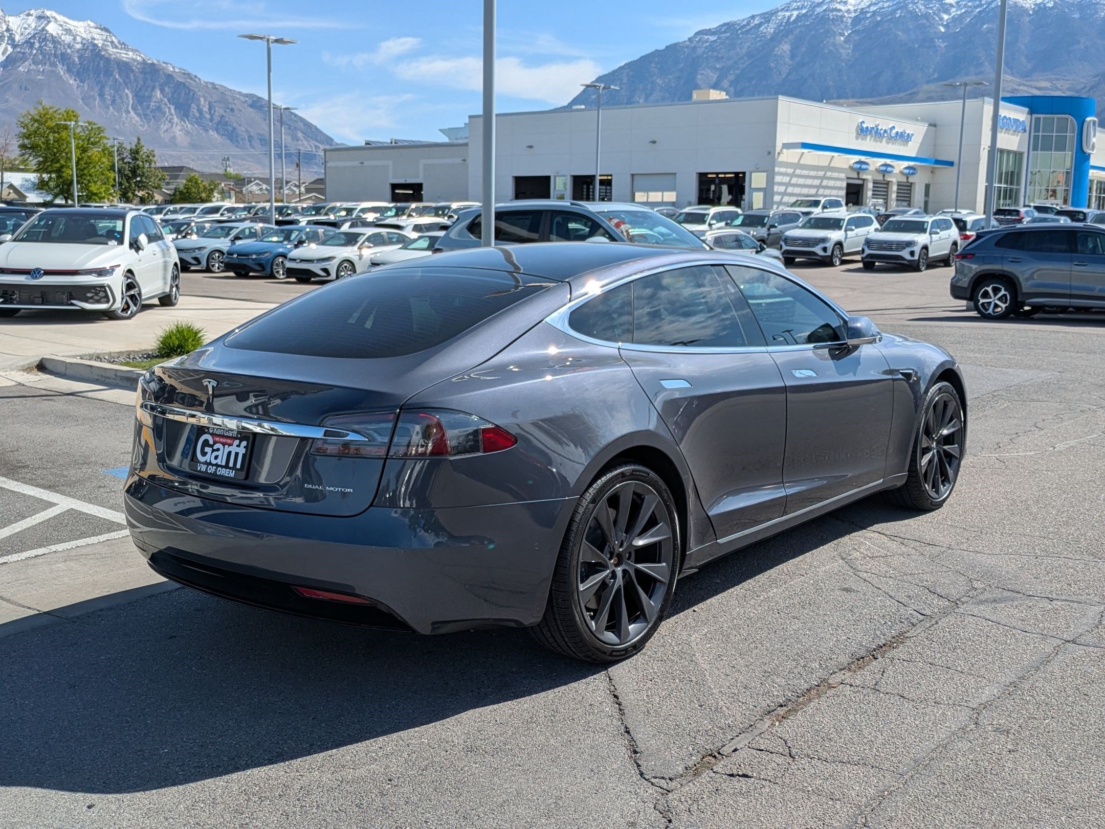 Used 2021 Midnight Silver Metallic Tesla Long Range image 3