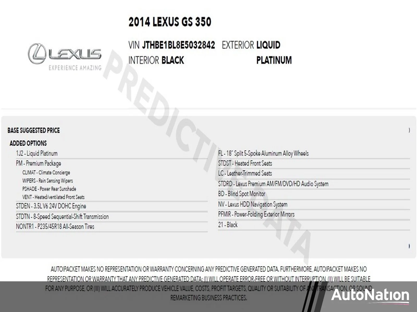2014 Lexus GS 350 350's photo