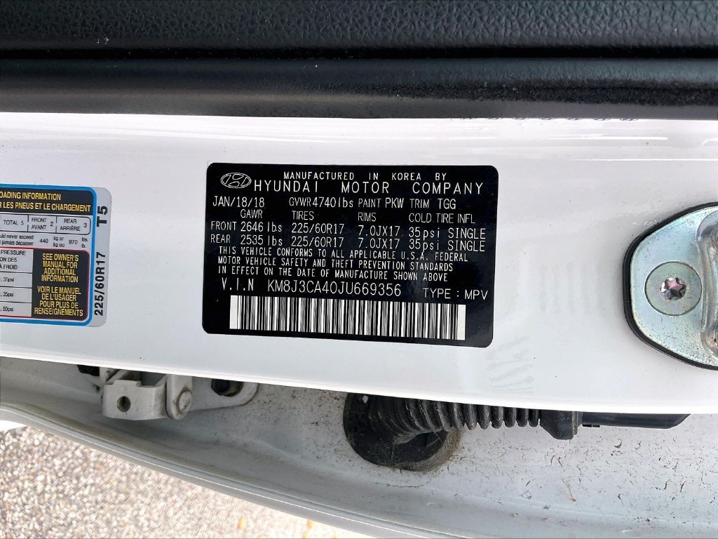 Used 2018 Dazzling White Hyundai SEL image 30