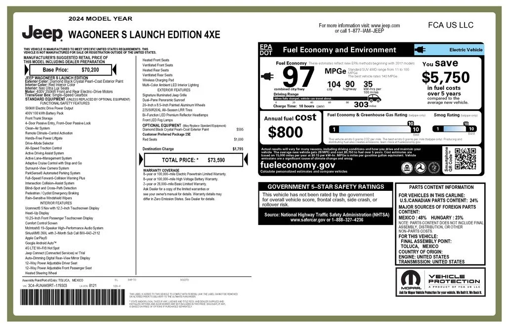 Used 2024 Black Jeep Launch Edition image 4