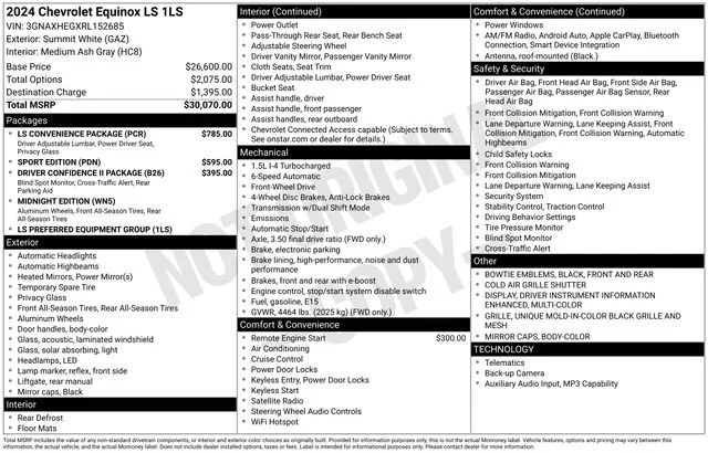 Used 2024 Summit White Chevrolet LS image 31