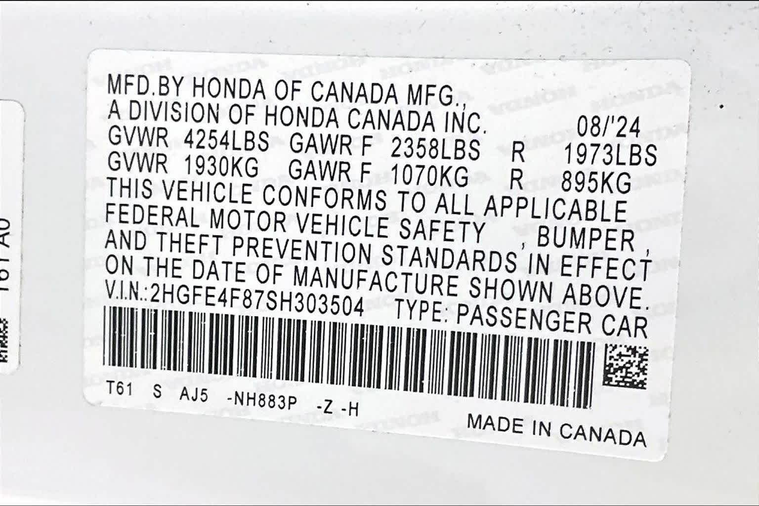 Used 2025 Platinum White Pearl Honda Sport Touring image 36