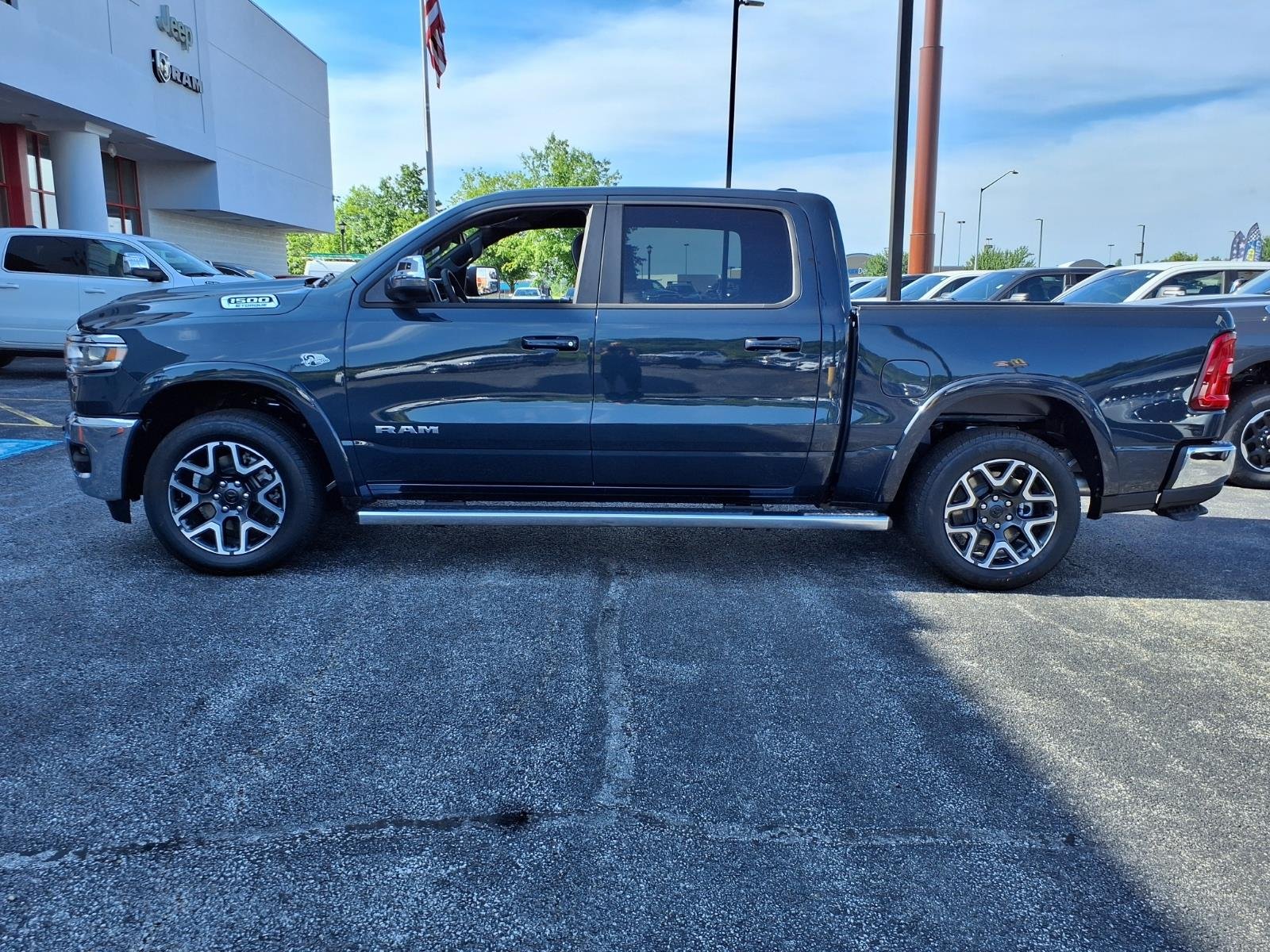 New 2026 Forged Blue Metallic Exterior Paint RAM Laramie image 2