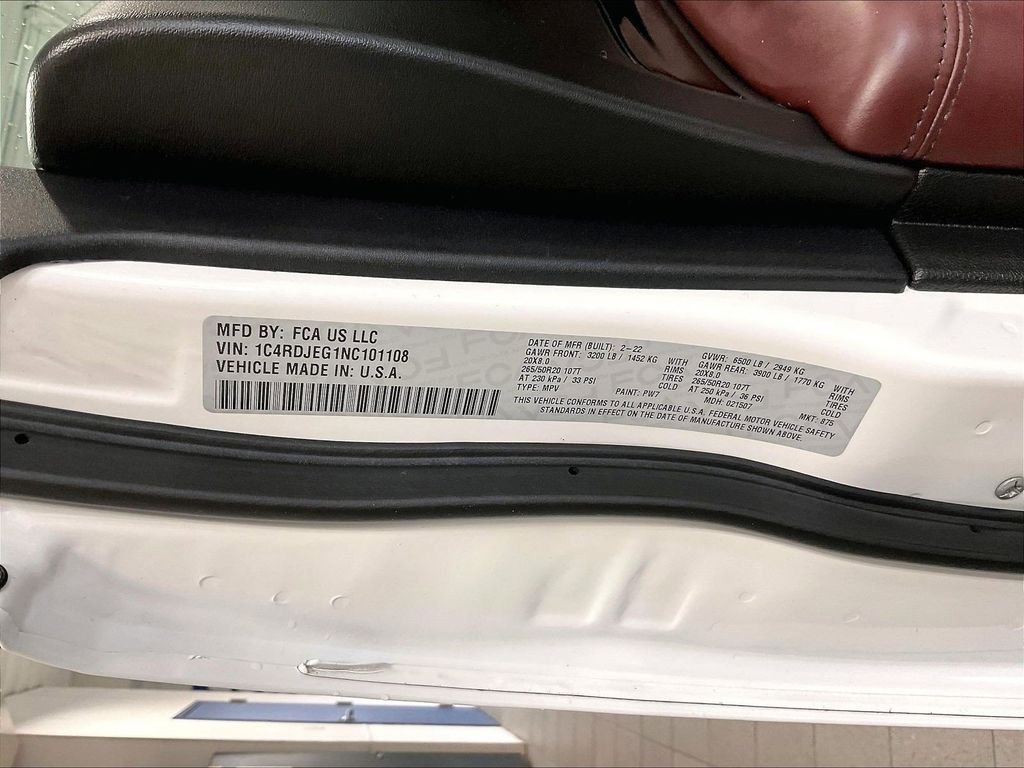 Used 2022 White Dodge Citadel image 37