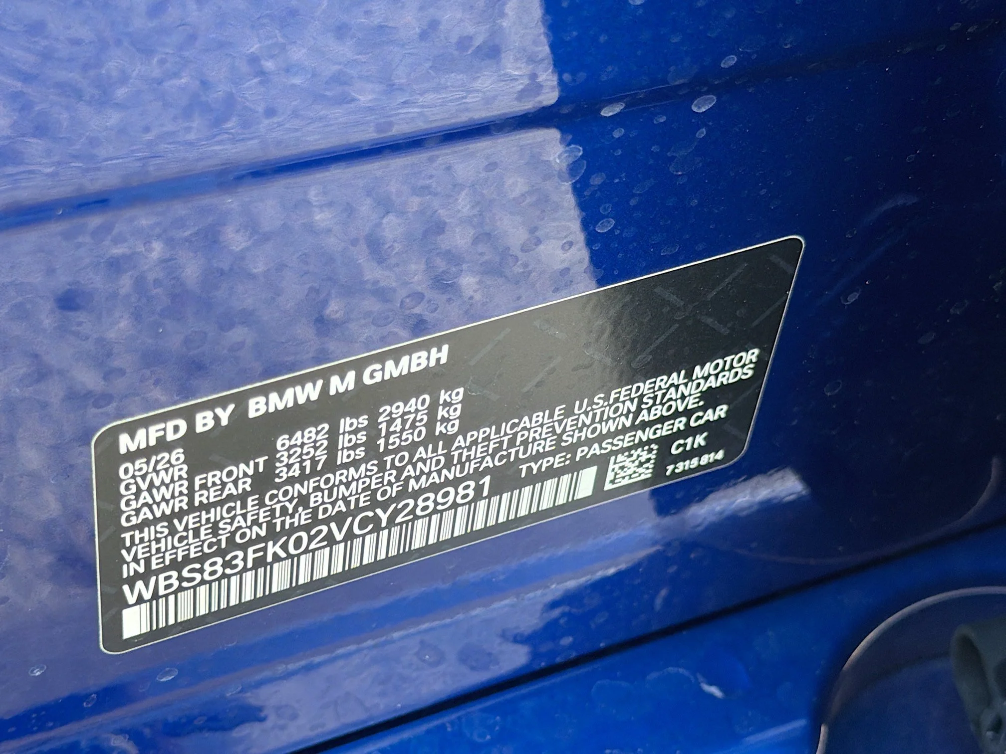 New 2027 Marina Bay Blue Metallic BMW  image 42