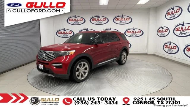 Certified Used 2020 Rapid Red Metallic Tinted Clearcoat Ford Platinum image 4