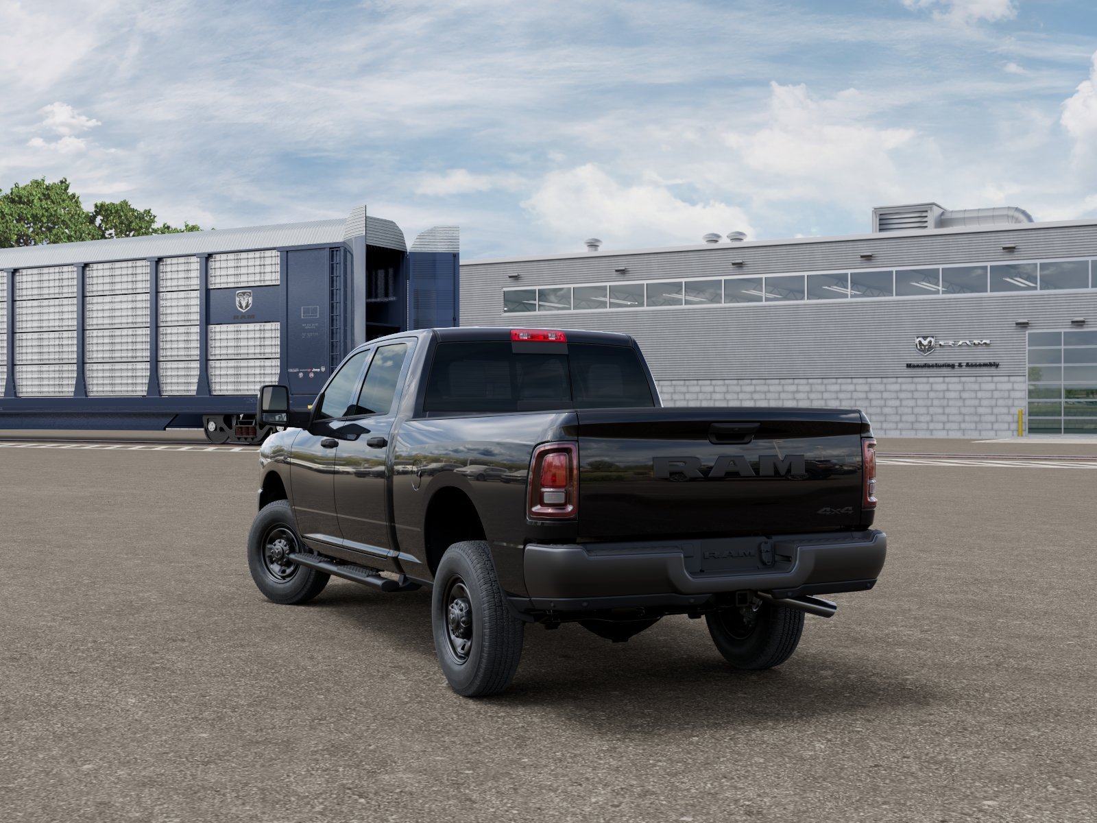 New 2027 Diamond Black Crystal Pearl-Coat Exterior Paint RAM Tradesman image 4