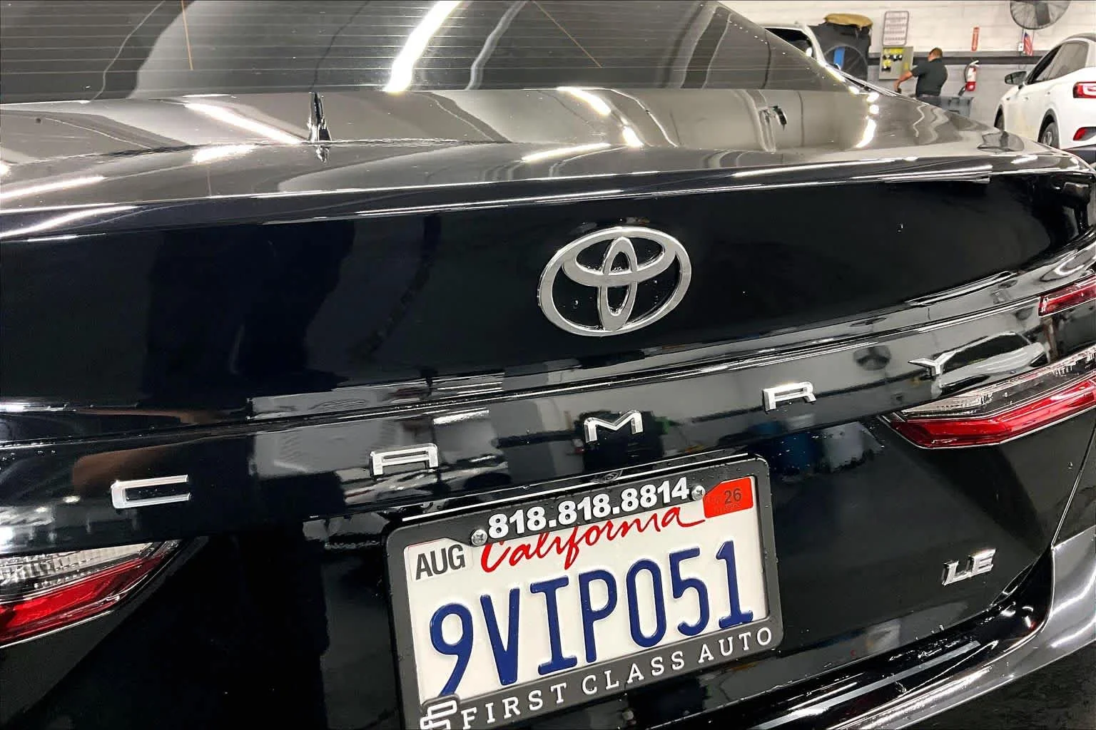 Used 2025 Midnight Black Metallic Toyota LE image 30