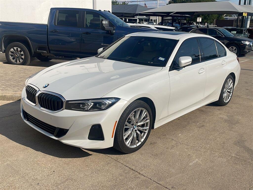 Certified Used 2023 Mineral White Metallic BMW 330i image 1