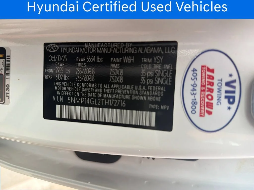 Certified Pre-Owned 2026 Hyundai Santa Fe SE