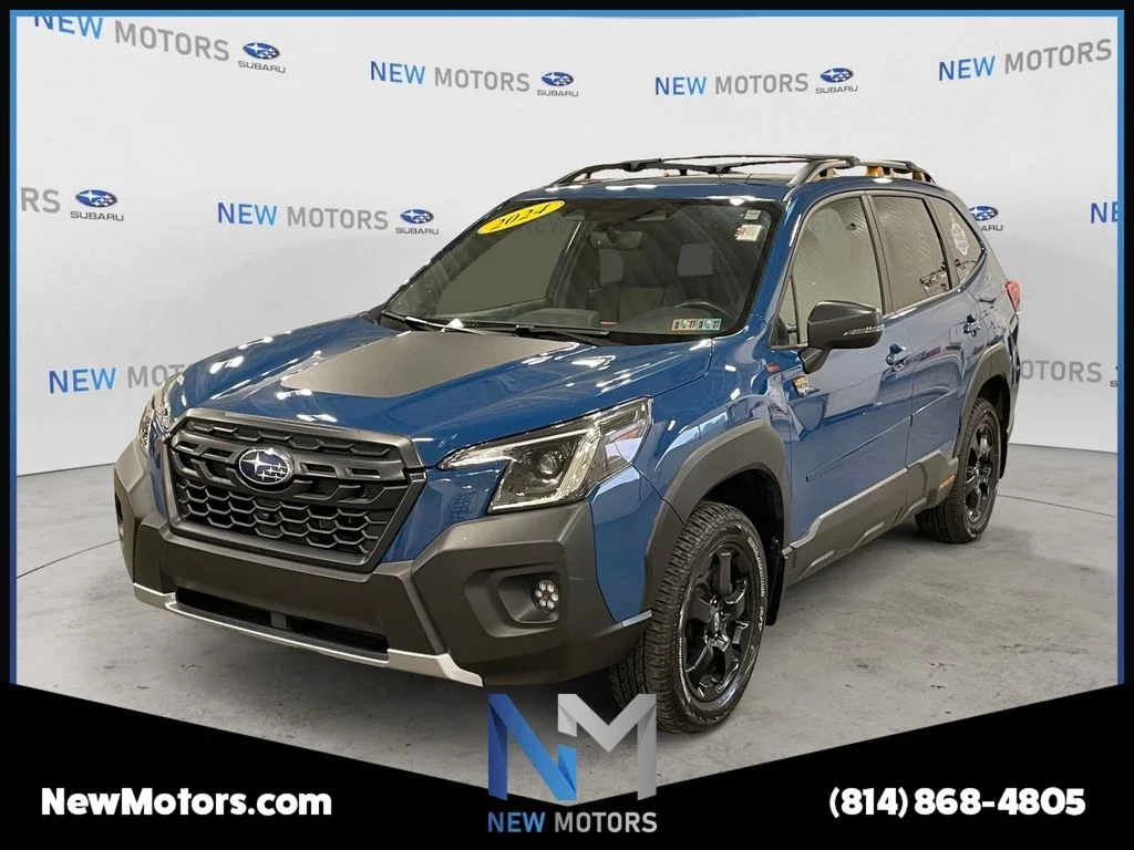 Used 2024 Geyser Blue Subaru Wilderness image 1