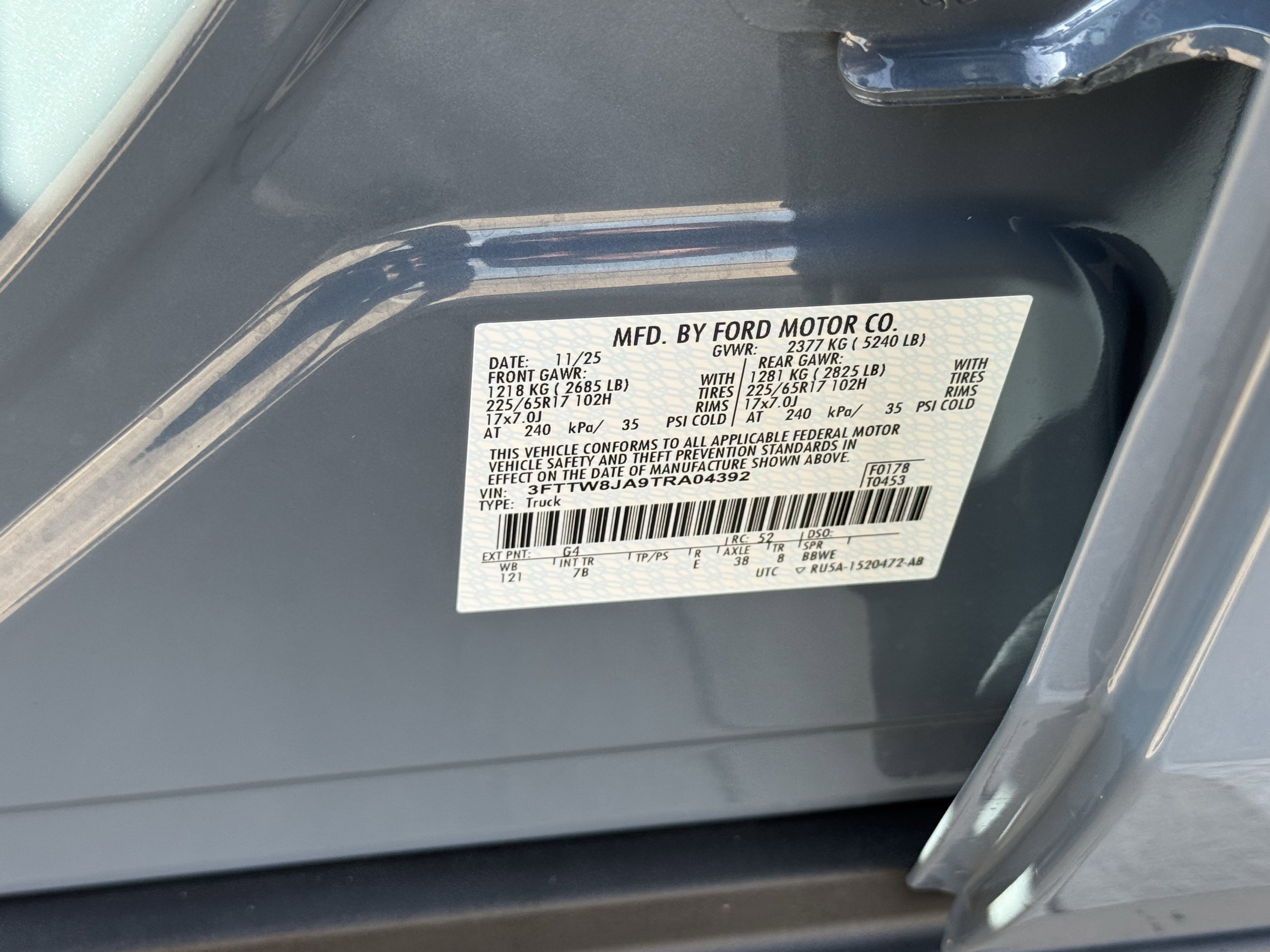 New 2026 Azure Gray Metallic Tri-Coat Ford XLT image 21