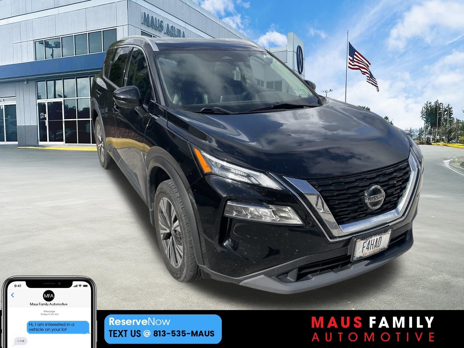 Used 2021 Black Nissan SV image 1