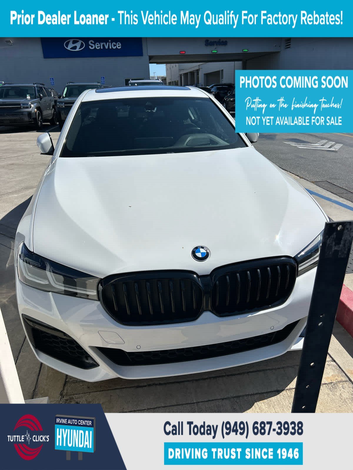 Used 2023 Alpine White BMW 540I XDRIVE image 1