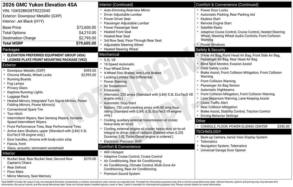 2026 GMC Yukon Elevation - Photo 17