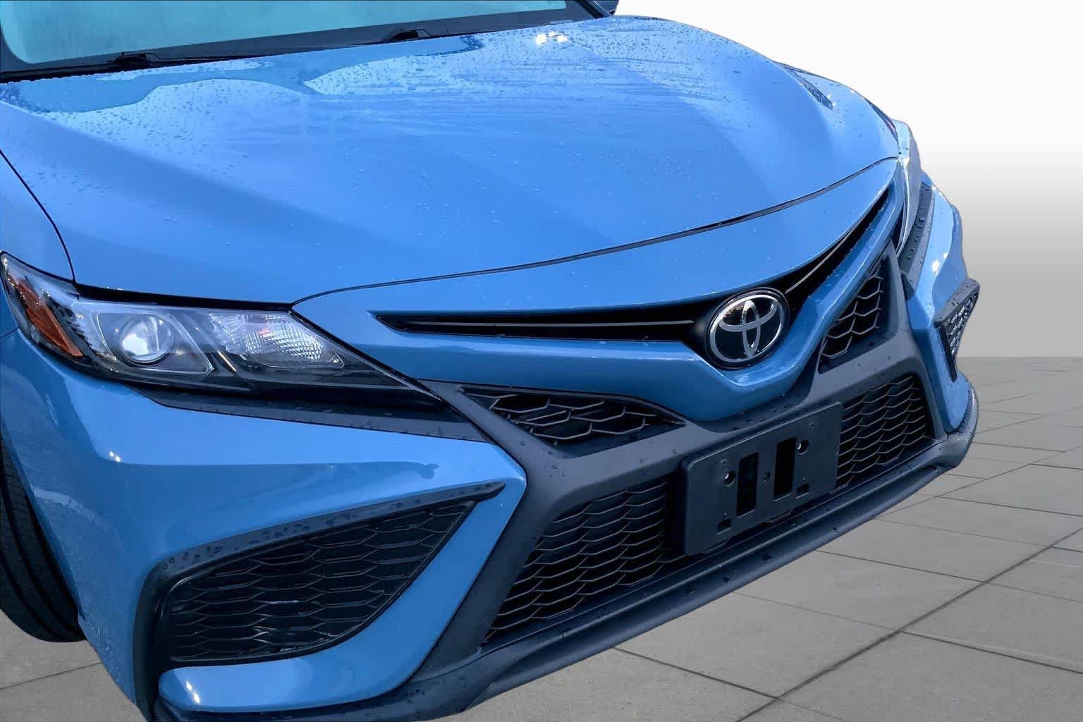Used 2024 Cavalry Blue Toyota SE image 29