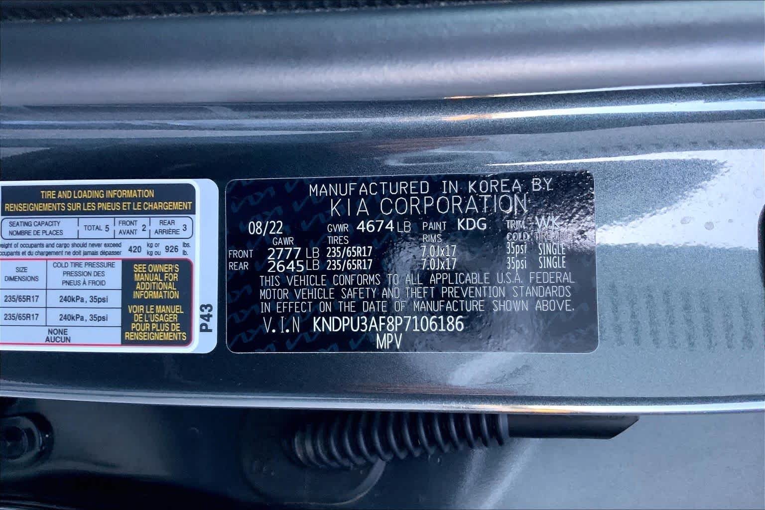 Used 2023 Gravity Gray Kia LX image 29